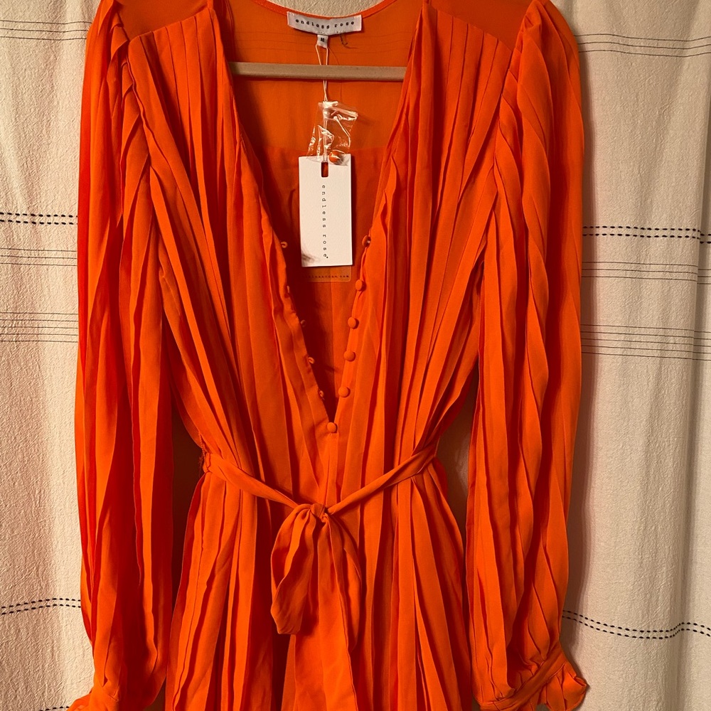 Vici Neon Orange Romper